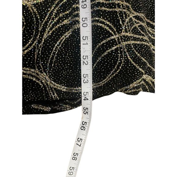 Y2K Black Glitter Maxi Formal Dress – Size 8 - Picture 6 of 8